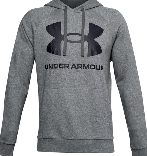 UNDER ARMOUR 1357093-012-XS UA MEN'S RIVAL FLEECE BIG LOGO HOODIE