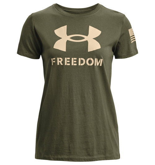 UNDER ARMOUR 1370815-391-SM UA WOMEN'S FREEDOM LOGO T-SHIRT