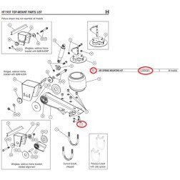 TW DISTRIBUTION S200332 HEND TRL AIR SPR BOLT
