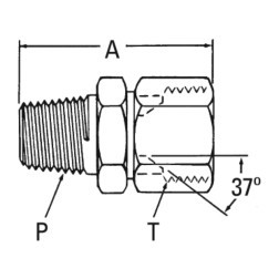 WEATHERHEAD 201824S SAE 37 ADAPTER