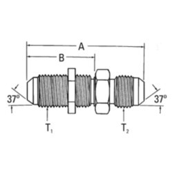 WEATHERHEAD 20412424S SAE 37 ADAPTER