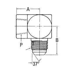 WEATHERHEAD 20252424S SAE 37 ADAPTER