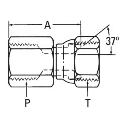 WEATHERHEAD 22421214S SAE 37 ADAPTER