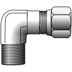 MIDLAND 11268 BRASS FITTING-ELBOW