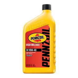 PENZOIL 550022829 HIGH-MILEAGE MOTOR OIL, 10W-40, 1-QT.