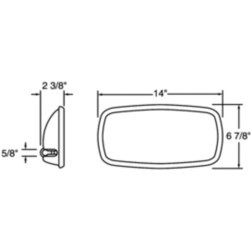 NAPA LIGHTING 7460 MIR/HEAD