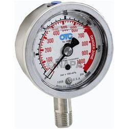 OTC 9658 PRESSURE GAUGE,2-SCALES,2.5",GLYCERIN