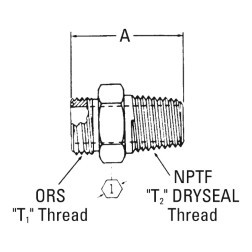 WEATHERHEAD FF2031T0812S ORS ADAPTER