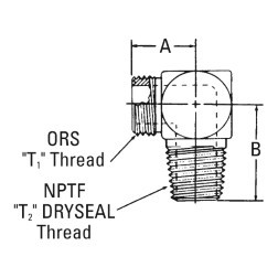 WEATHERHEAD FF2032T0808S ORS ADAPTER