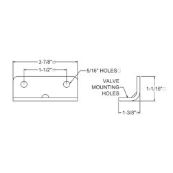 MIDLAND K202001 BRACKET VALVE