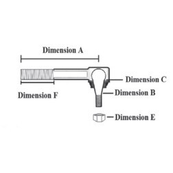 TW DISTRIBUTION 10006879 INNER TIE ROD END