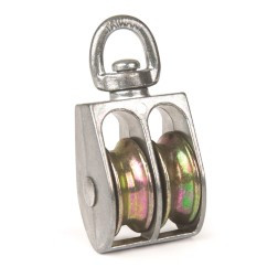 SECURITY CHAIN 4412640 SWIVEL EYE DBL PULLEY