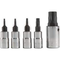 CRAFTSMAN INDUSTRIAL CMMT42616 TORX, 5-PC TAMPERPROOF TORX BIT SOCKET S