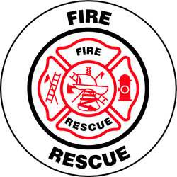 ACCUFORM SIGNS LHTL611 HARD HAT LABEL RED BLACK/WHITE