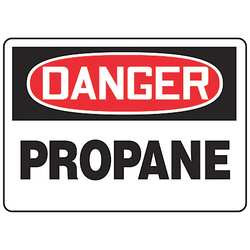 ACCUFORM SIGNS MCHL206VA ACCUFORM MCHL206VA DANGER SIGN, PROPANE,