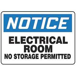 ACCUFORM SIGNS MELC804VA ACCUFORM MELC804VA NOTICE SIGN, ELECTRIC