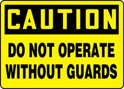 ACCUFORM SIGNS MEQC721VS ACCUFORM MEQC721VS CAUTION SIGN, DO NOT 