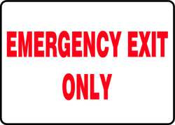 ACCUFORM SIGNS MEXT584VP ACCUFORM MEXT584VP EXIT SAFETY SIGN, 10"