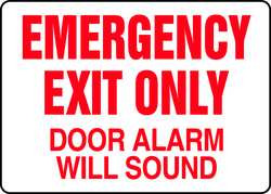 ACCUFORM SIGNS MEXT591VA ACCUFORM MEXT591VA EXIT SAFETY SIGN, 10"