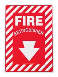 ACCUFORM SIGNS MFXG908VS ACCUFORM MFXG908VS FIRE EXTINGUISHER SIG