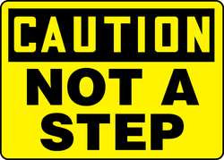 ACCUFORM SIGNS MSTF649VA ACCUFORM MSTF649VA CAUTION SIGN, NOT A S