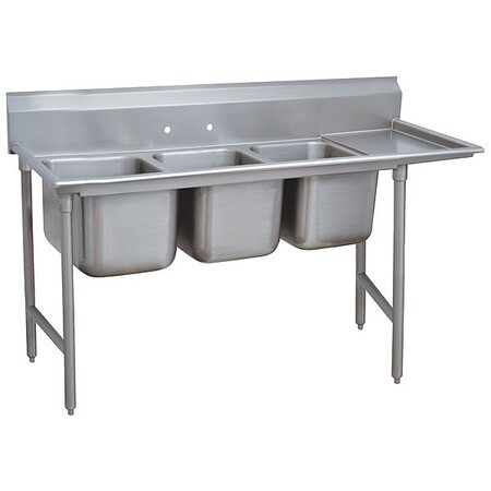 ADVANCE TABCO 9-43-72-24R REGALINE SINK,SQUARE,24"X24"X12"