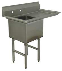 ADVANCE TABCO FC1-2424-24R-X SCULLERY SINK,SQUARE,24INX24INX14IN