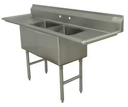 ADVANCE TABCO FC-2-1818-18RL-X SCULLERY SINK WITHOUT FAUCET 72 IN L