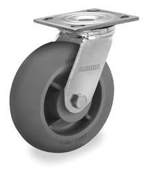 ALBION 16XR06228SG SWIVEL PLATE CASTER 600 LB 6 IN DIA