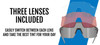 Tifosi Moab Lite Satin Vapor Sunglasses - Three Lenses