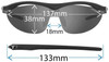 Tifosi Slip Sunglass measurement