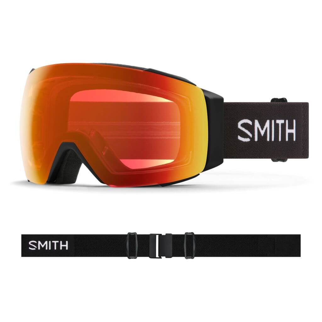 Black w/ Chromapop Everyday Red Mirror - Smith IO MAG Goggles
