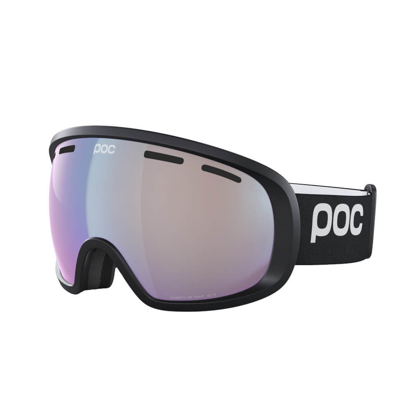 Hydrogen Black w/Photochromic Changeble Sky Blue - Poc Fovea Snow Goggle