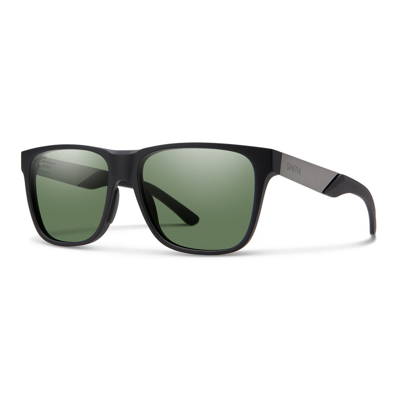Matte Black Ruthenium w/ ChromaPop Polarized Gray Green - Smith Lowdown Steel Sunglasses