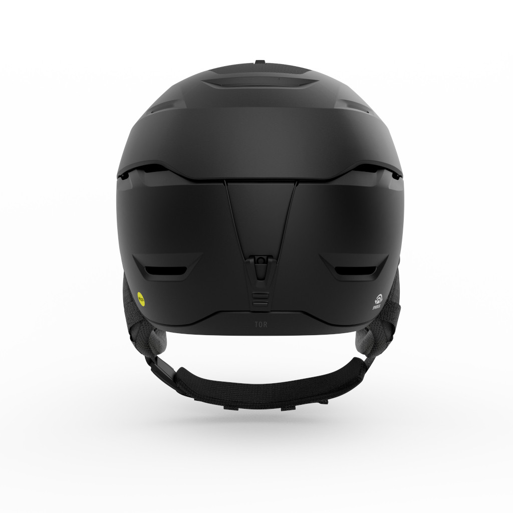 Matte Black Giro TOR Sperical back view