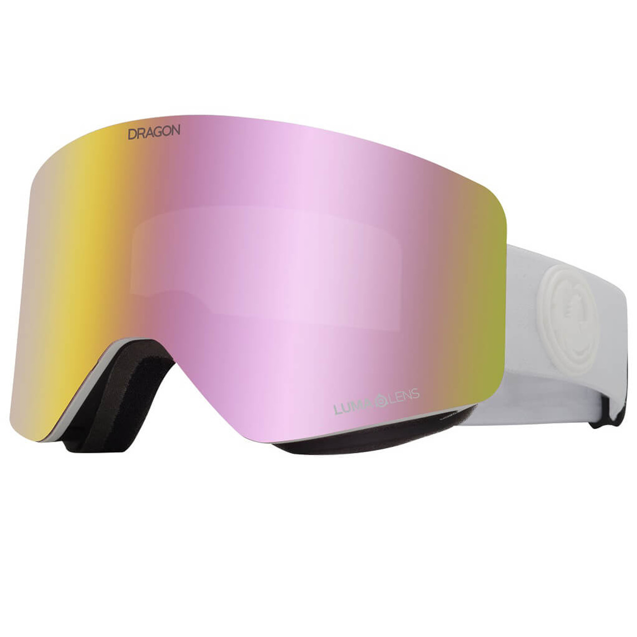 Whiteout w/ Pink Ion - Dragon R1 OTG Goggles