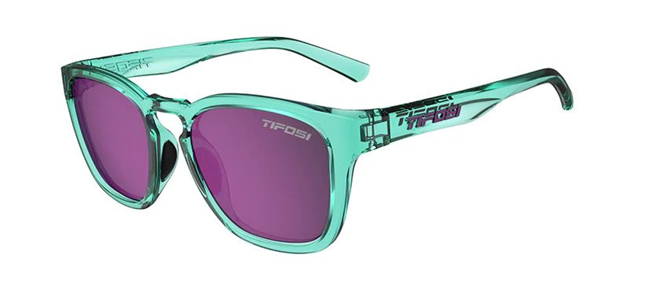 Aqua Shimmer w/Rose Mirror - Tifosi Optics Smirk Sunglasses