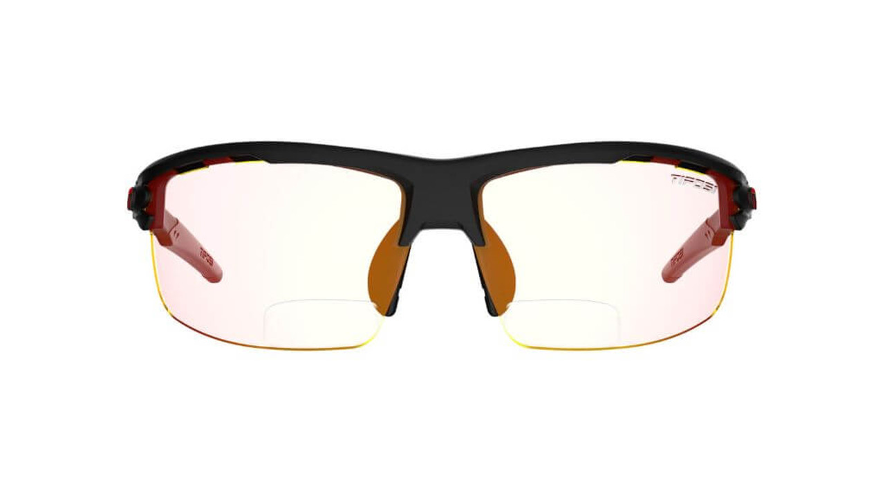 Blackout w/Clarion Red Fototec Reader - Tifosi Rivet Sunglasses