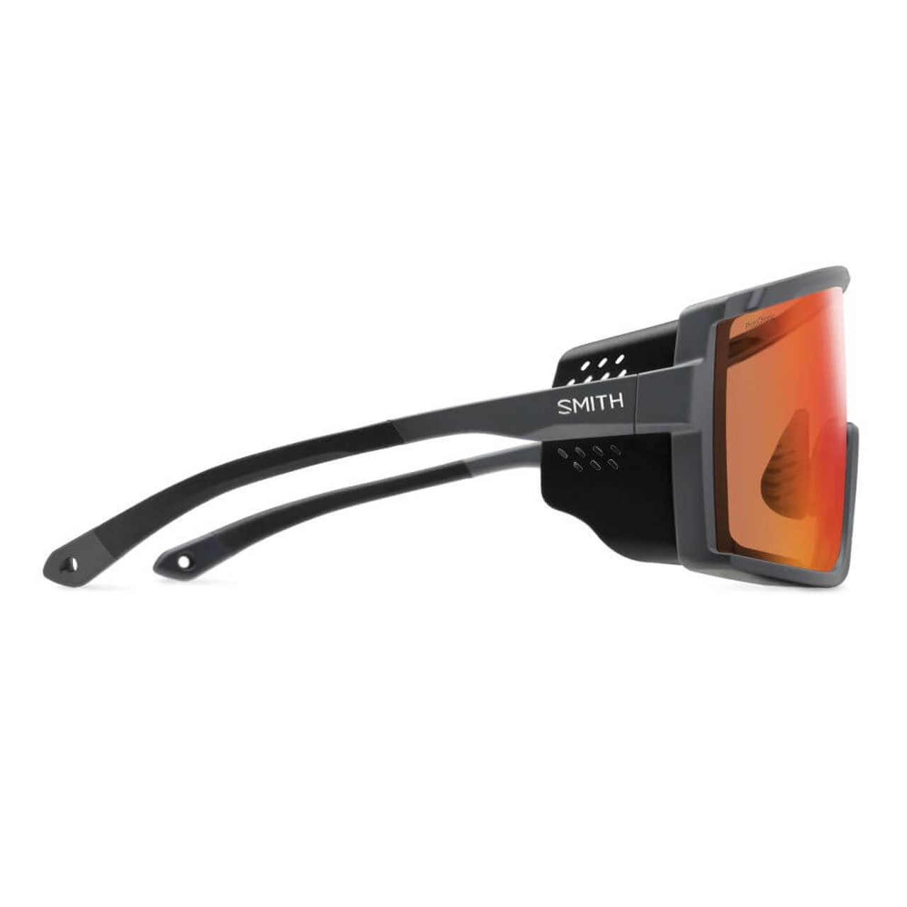 Matte Slate w/ChromaPop Glacier Photochromic Copper Red Mirror Lens - Smith Pursuit Sunglasses