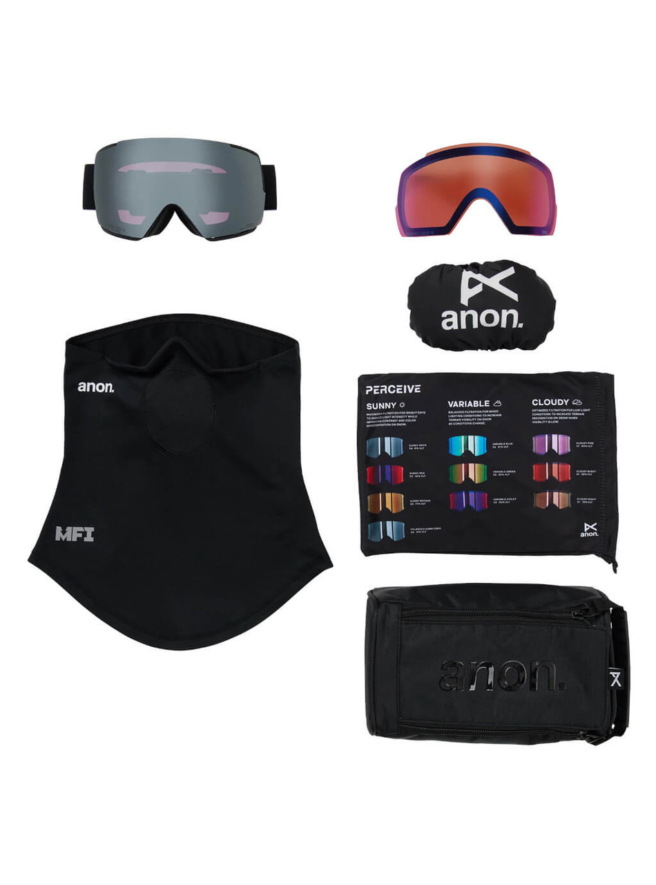 Black w/Perceive Sunny Polarized Onyx - Anon M5 Toric goggle