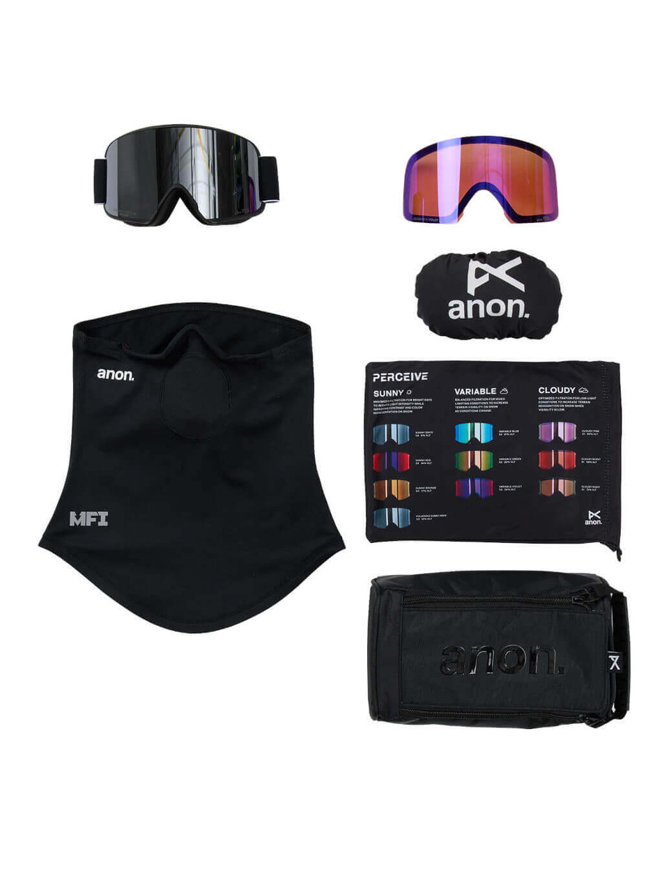 Black w/Perceive Sunny Polarized Onyx - Anon M6 Snow Goggle