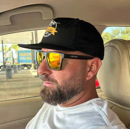 Wearing Abaco Polarized Sunglasses