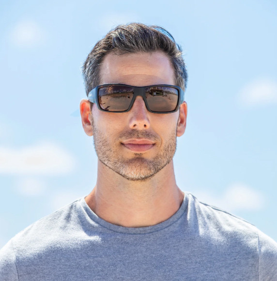 Wearing Abaco Tortoise Brown Polarized Sunglasses