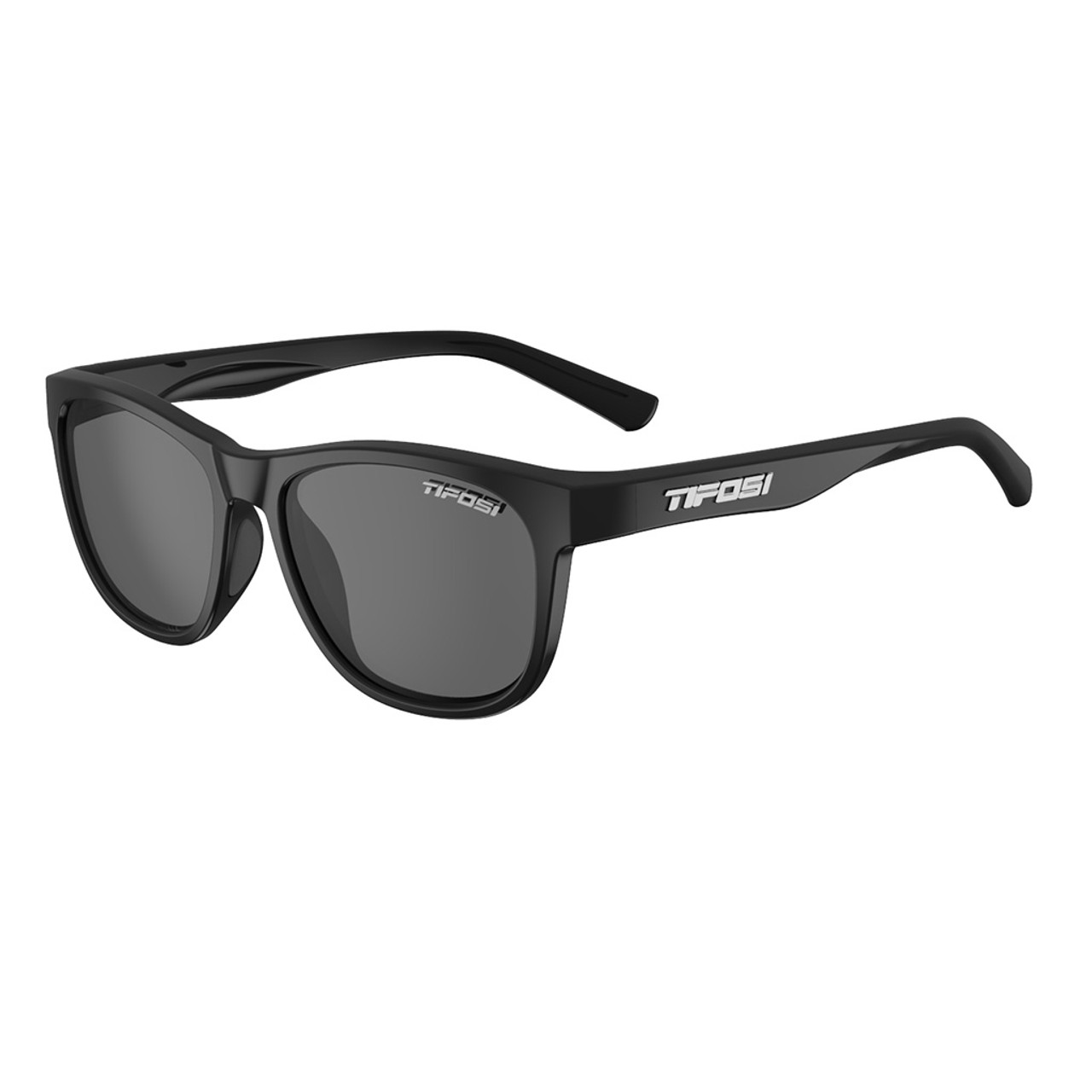 Satin Black w/ Smoke Polarized - Tifosi Swank Sunglasses