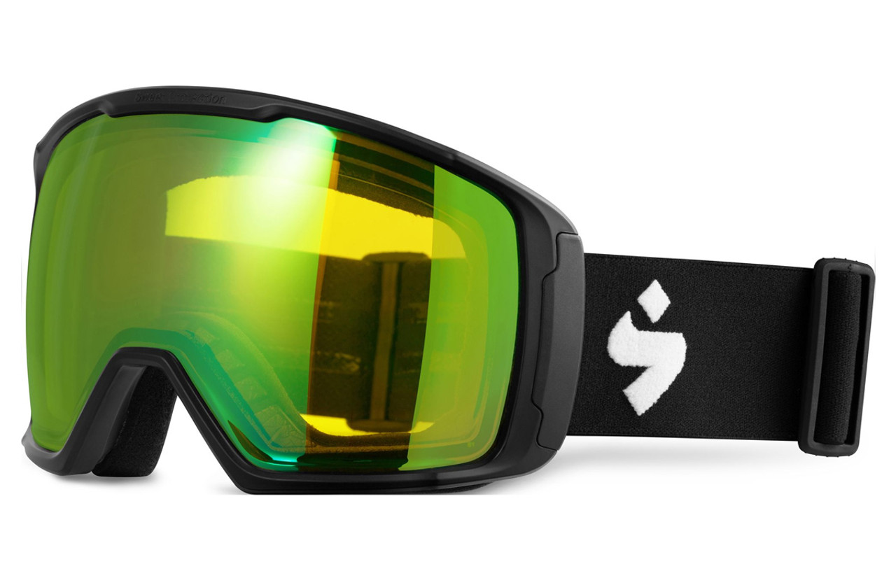 Sweet Clockwork Max Matte Black Snow Goggle Beryl Yellow