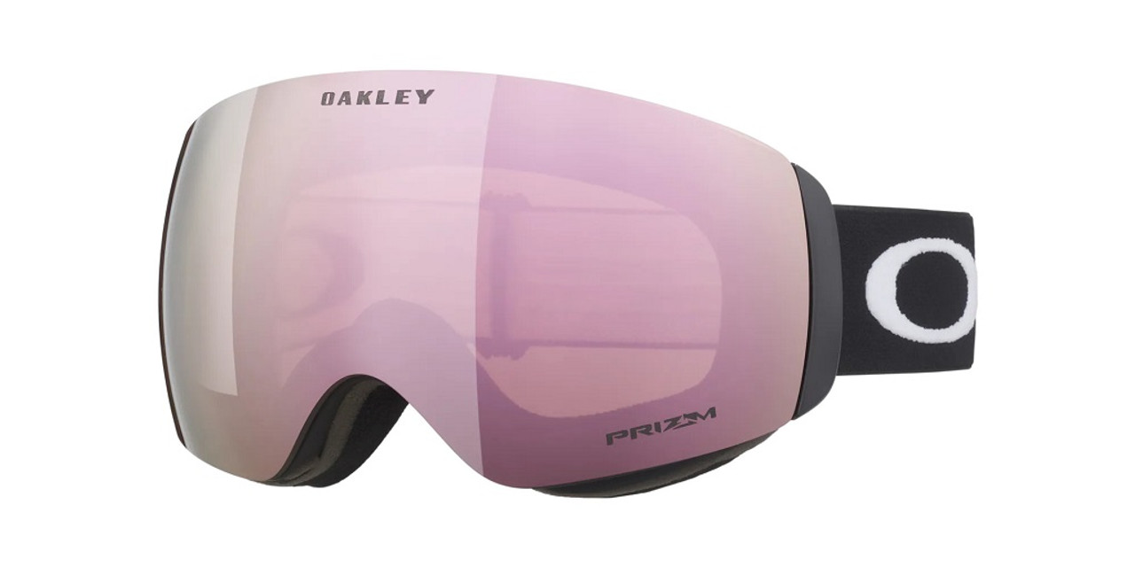 Matte Black w/Prizm Rose Gold Iridium+ Bonus Lens Prizm Clear - Oakley Flight Deck M Goggle