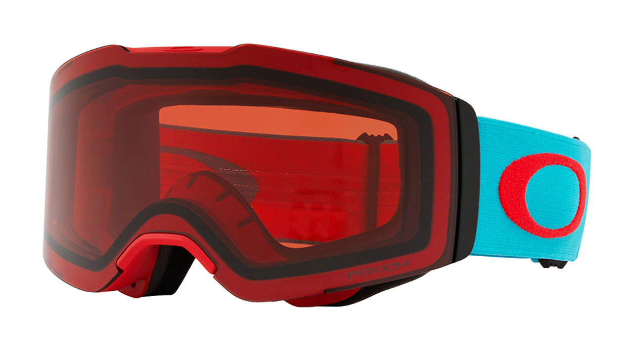 red snow goggles