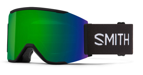 Black w/ Chromapop Sun Green Mirror - Smith Squad MAG Goggles