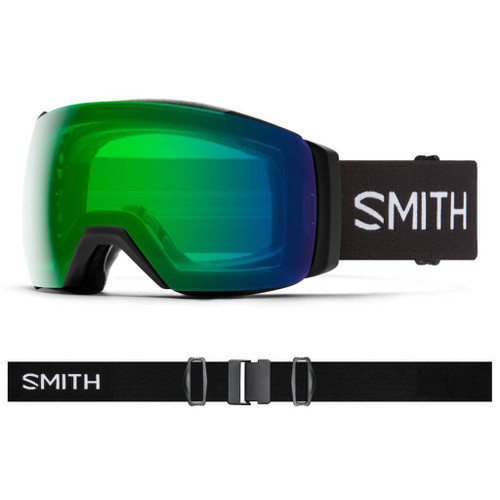 Black w/ Chromapop Everyday Green Mirror - Smith IO MAG XL Goggles