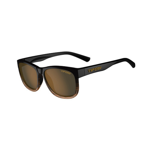 Brown Fade w/ Brown Polarized - Tifosi Swank XL Sunglasses